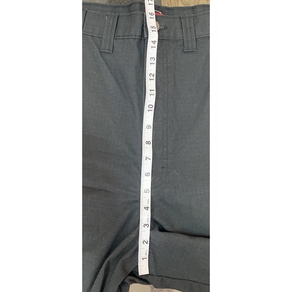 New Wrangler‎ Workwear Carpenter Shorts Mens 44 Black Ripstop Canvas Cargo - Picture 7 of 14